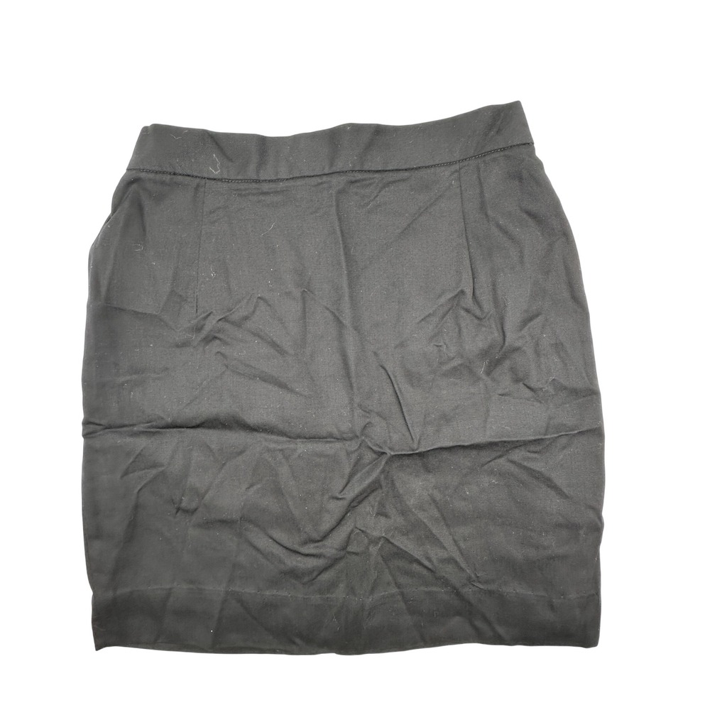 Isabel Ardee Pencil Skirt Womens 10 Black Rayon Tailored to 25" Mini Made In USA